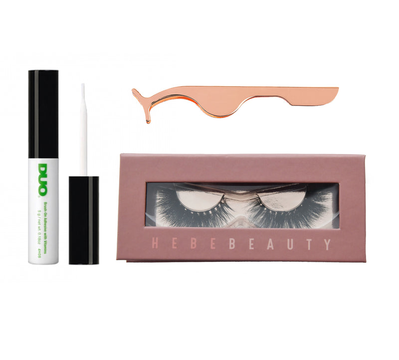 Single Lash, Duo Glue & Applicator Deal - HEBE