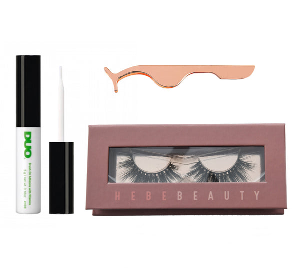 Single Lash, Duo Glue & Applicator Deal - HEBE